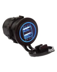 USB 2-Port Socket Dual 2.1A  Dual Voltage 060115